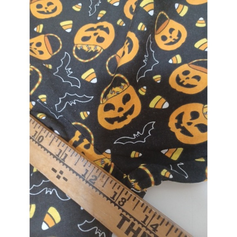 Feeling Festive Halloween Pumpkins Candy Corn Drawstring Pajama Pants‎ Large NWT - Picture 4 of 6